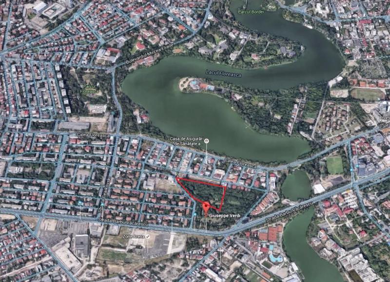 Parcul Verdi, Foto: Google Earth