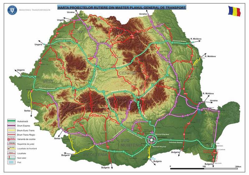 Proiectele rutiere din Master Planul de Transport, Foto: MT
