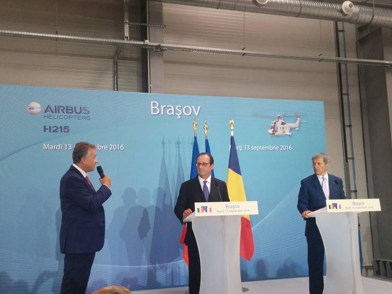 Francois Hollande si Dacian Ciolos, la Ghimbav, Foto: Hotnews