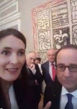 Clotilde Armand si Francois Hollande, Foto: Captura Facebook