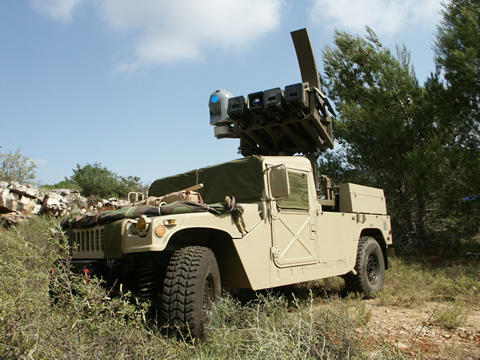 Autovehicul blindat cu sistem de racheta antitank Spike, Foto: miltechmag.com