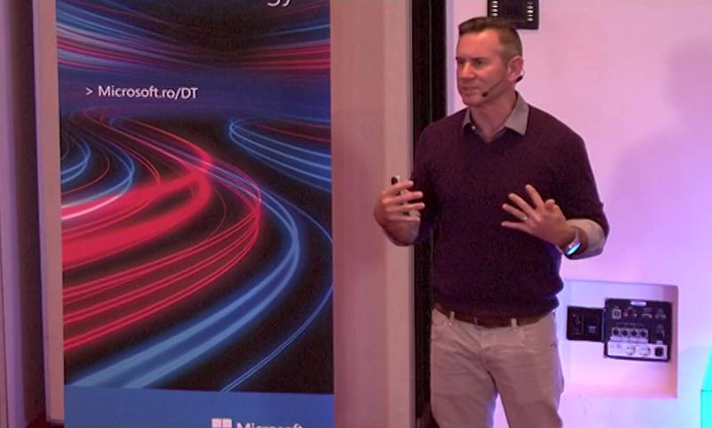 Joe Wilson de la Microsoft, vorbind la Digital Transformation Day, Foto: Captura YouTube