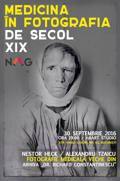 Afis NAG Medicina in fotografia de secol XIX, Foto: Smart Med