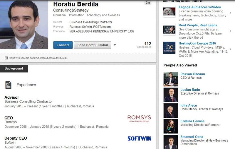 Horatiu Berdila, Foto: LinkedIn