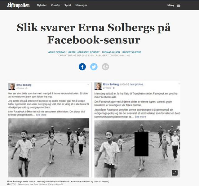 Poza in cauza in ziarul Aftenposten, Foto: Captura Aftenposten