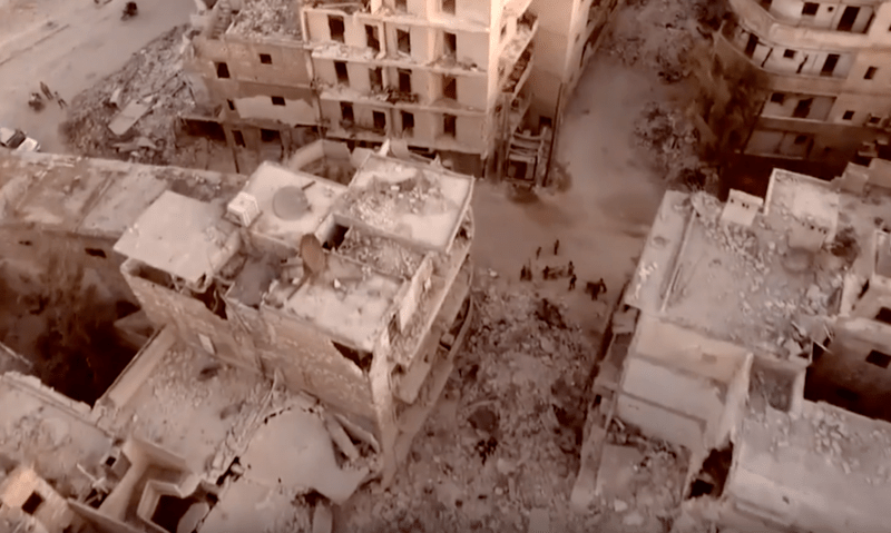 Siria - Alep, distrus de razboi, Foto: Captura YouTube