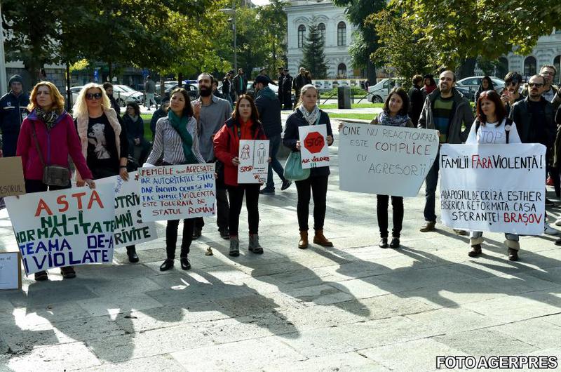 Mars impotriva violentei asupra femeilor, in Capitala, Foto: Agerpres