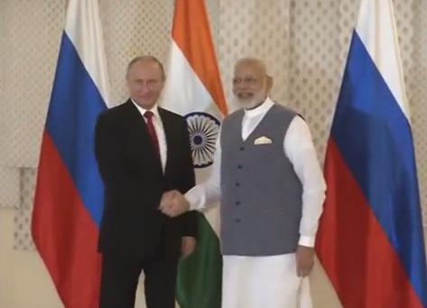 Vladimir Putin si Narendra Modi, Foto: Captura YouTube