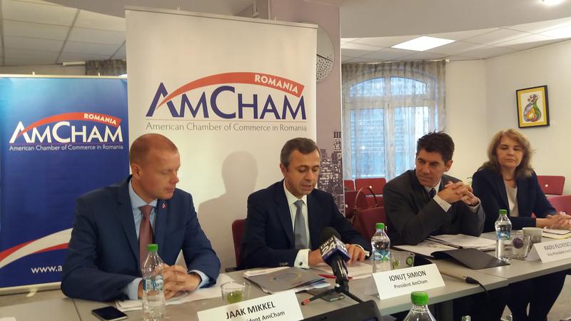 Imagine de la conferinta AmCham de marti, Foto: Hotnews