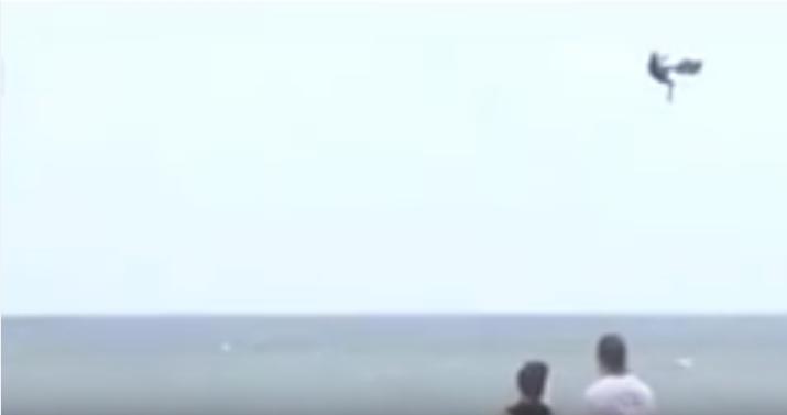 Kitesurfing in timpul uraganului Matthew, Foto: Captura YouTube