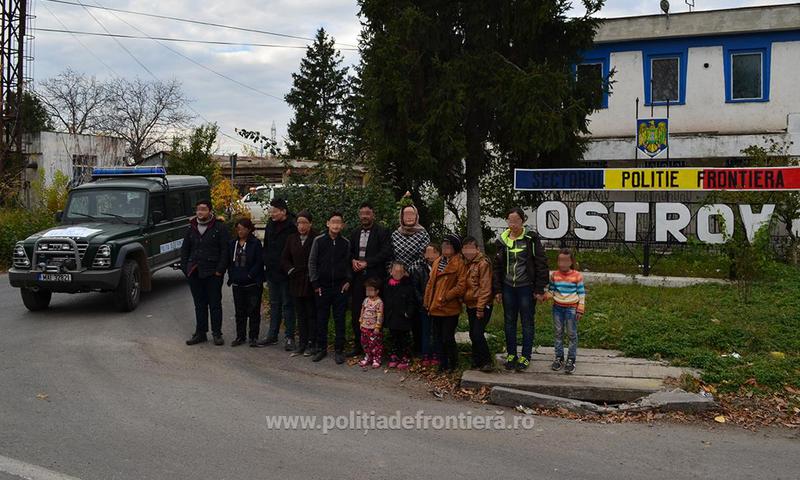 Grup de irakieni care voia sa intre ilegal in Romania, Foto: Politia de Frontiera