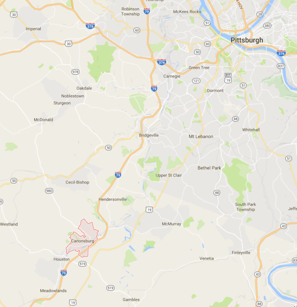 Canonsburg, Pennsylvania, Foto: Google Maps