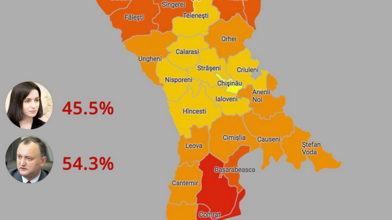 Alegeri R. Moldova: Cum au votat raioanele, Foto: agora.md