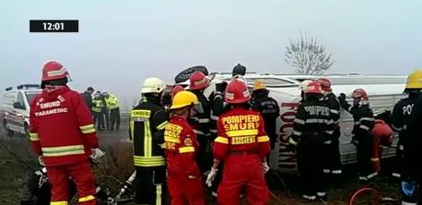 Accident pe un drum national, Foto: Captura Digi 24