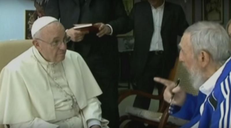 Papa Francisc si Fidel Castro, Foto: Captura YouTube