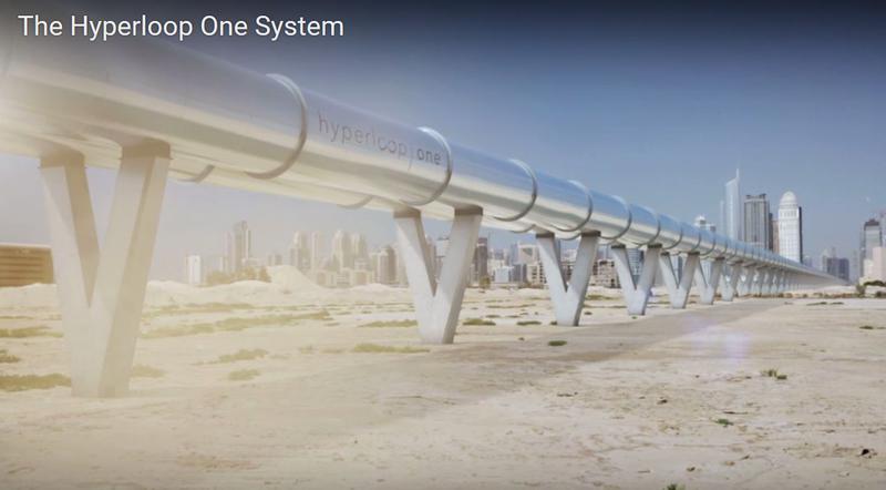 Hyperloop in desert, Foto: Captura YouTube