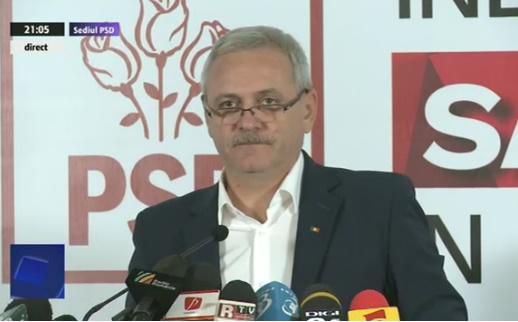 Liviu Dragnea, dupa incheierea votului, Foto: Captura Digi 24