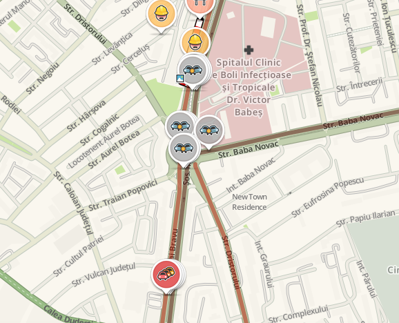 Accident in zona Mihai Bravu, Foto: Waze