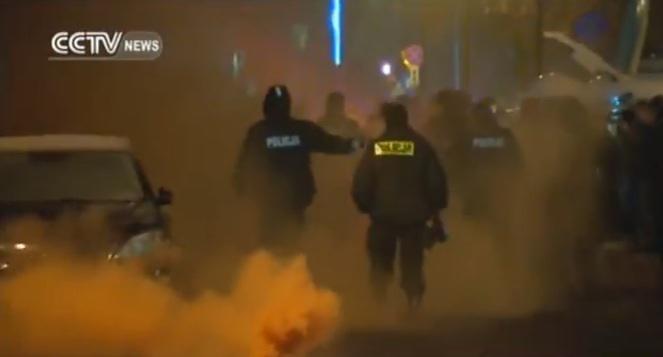 Proteste la Varsovia, Foto: Captura Youtube.com