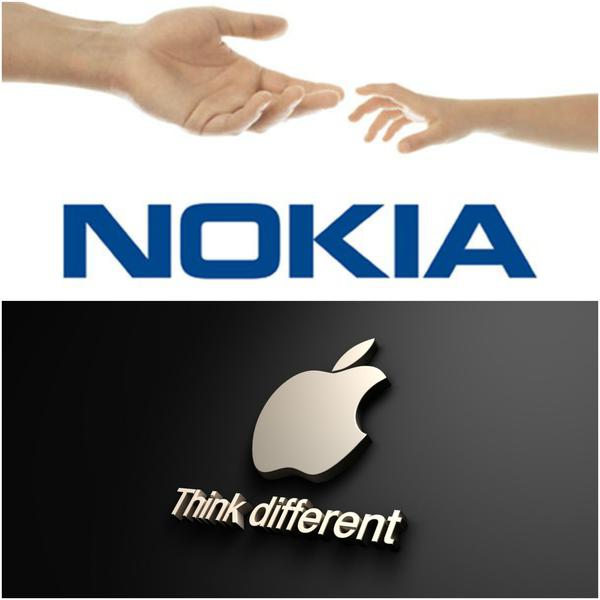 Logo-urile Nokia si Apple, Foto: Colaj foto
