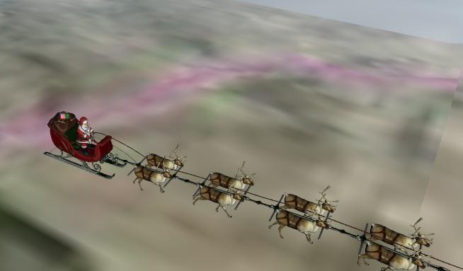 Sania lui Mos Craciun, Foto: Captura video