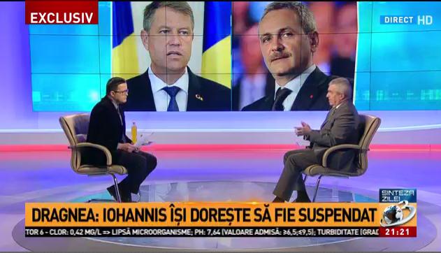 Tariceanu, la Antena 3, Foto: Captura Antena 3