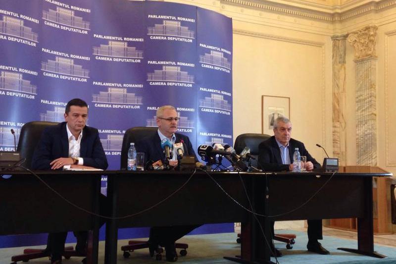 Sorin Grindeanu, Liviu Dragnea, Calin Popescu Tariceanu, Foto: Hotnews