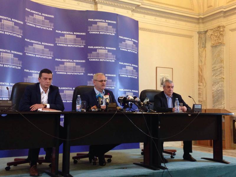 Sorin Grindeanu, Liviu Dragnea, Calin Popescu Tariceanu, Foto: Hotnews