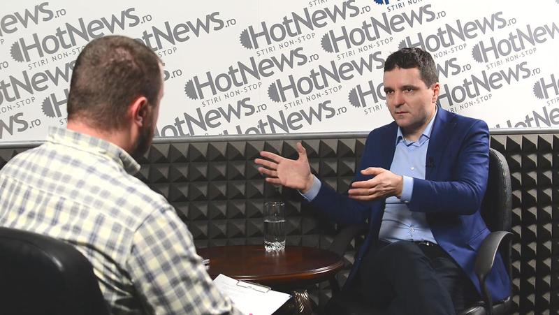 Nicusor Dan in studioul HotNews.ro, Foto: Hotnews