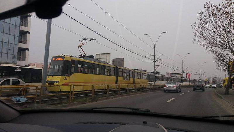 Circulatia tramvaielor 41 - blocata, Foto: Hotnews