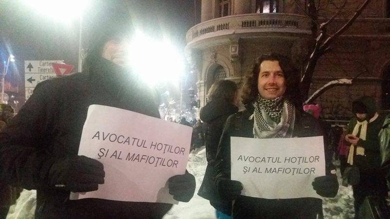 Protestatari impotriva lui Ciorbea, Foto: Hotnews