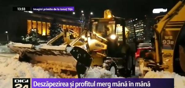 Deszapezire in gol, Foto: Captura Digi 24