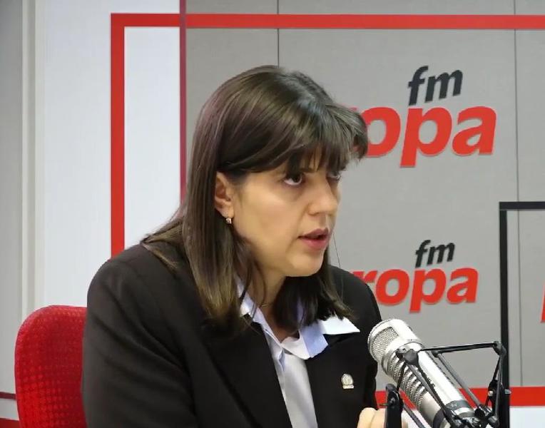 Laura Codruta Kovesi, la Europa FM, Foto: Captura YouTube