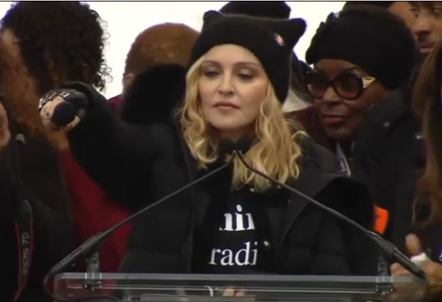 Madonna, la Marsul Femeilor, Foto: Captura YouTube
