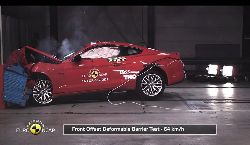 Ford Mustang la testele EuroNCAP, Foto: EuroNCAP