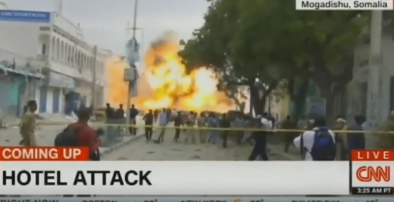 Atac cu masina capcana in Mogadishu, Foto: Captura CNN