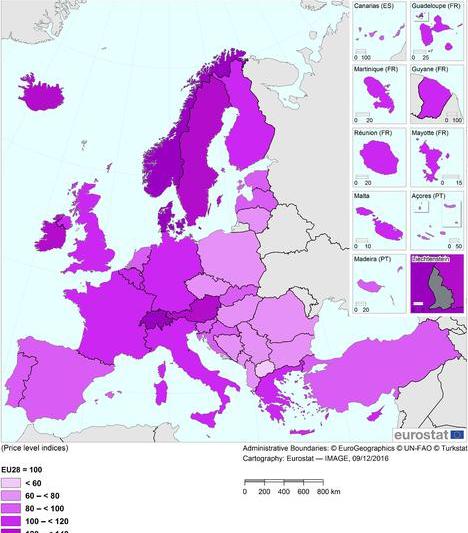 Harta europeana a preturilor la alimente, Foto: Hotnews