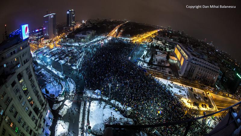 Piata Victoriei plina pana la refuz, Foto: Dan Mihai Balanescu