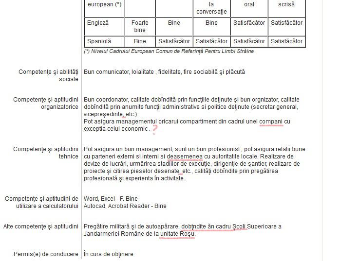 CV-ul lui Toma Petcu, Foto: Hotnews