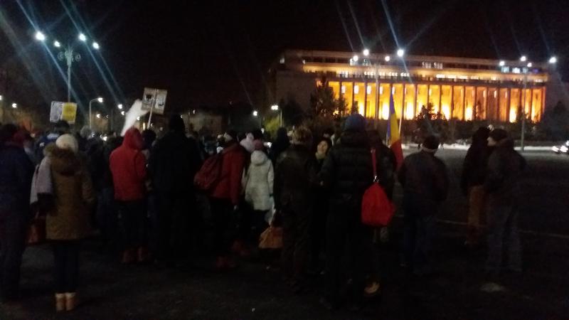 Protest anti-penali in Piata Victoriei, Foto: Hotnews
