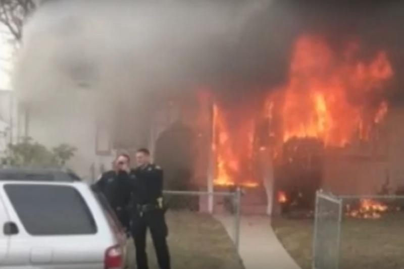 Selfie cu incendiu, Foto: Captura YouTube