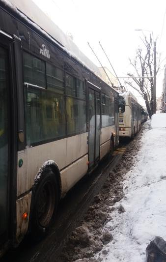 Autobuze blocate, Foto: Hotnews