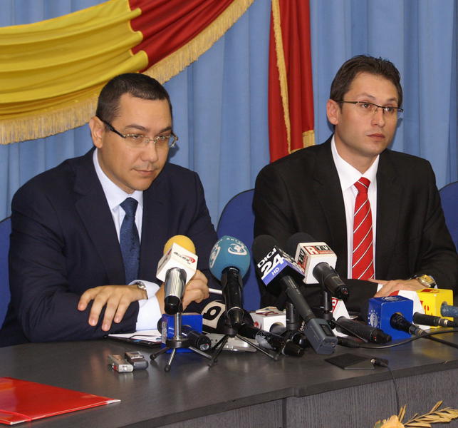 Victor Ponta si Claudiu Teodorescu, Foto: GorjNews