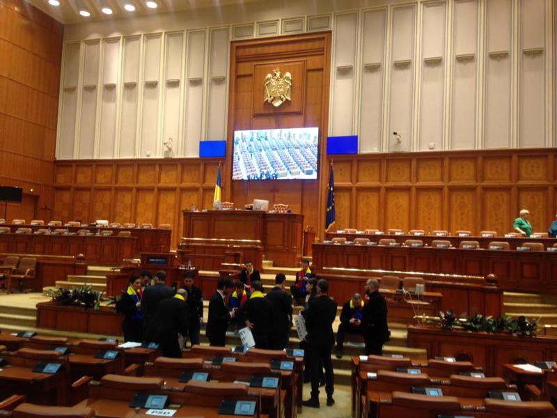 USR occupy sala de plen 6, Foto: Hotnews