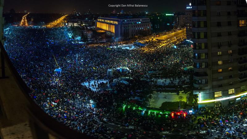 Protest urias Piata Victoriei 1 februarie, Foto: Dan Mihai Balanescu