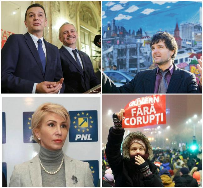 Politic show, Foto: Colaj foto