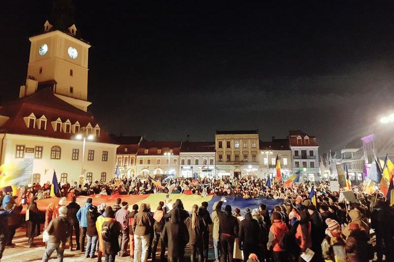 Protest la Brasov - ziua 12, Foto: Hotnews