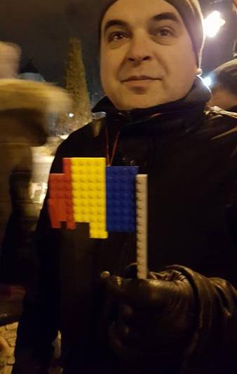 Drapel din lego la Iasi, Foto: Hotnews