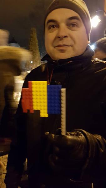 Drapel din lego la Iasi, Foto: Hotnews
