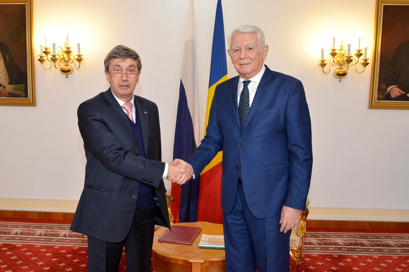 Teodor Melescanu s-a intalnit cu Valery Kuzmin, Foto: mae.ro